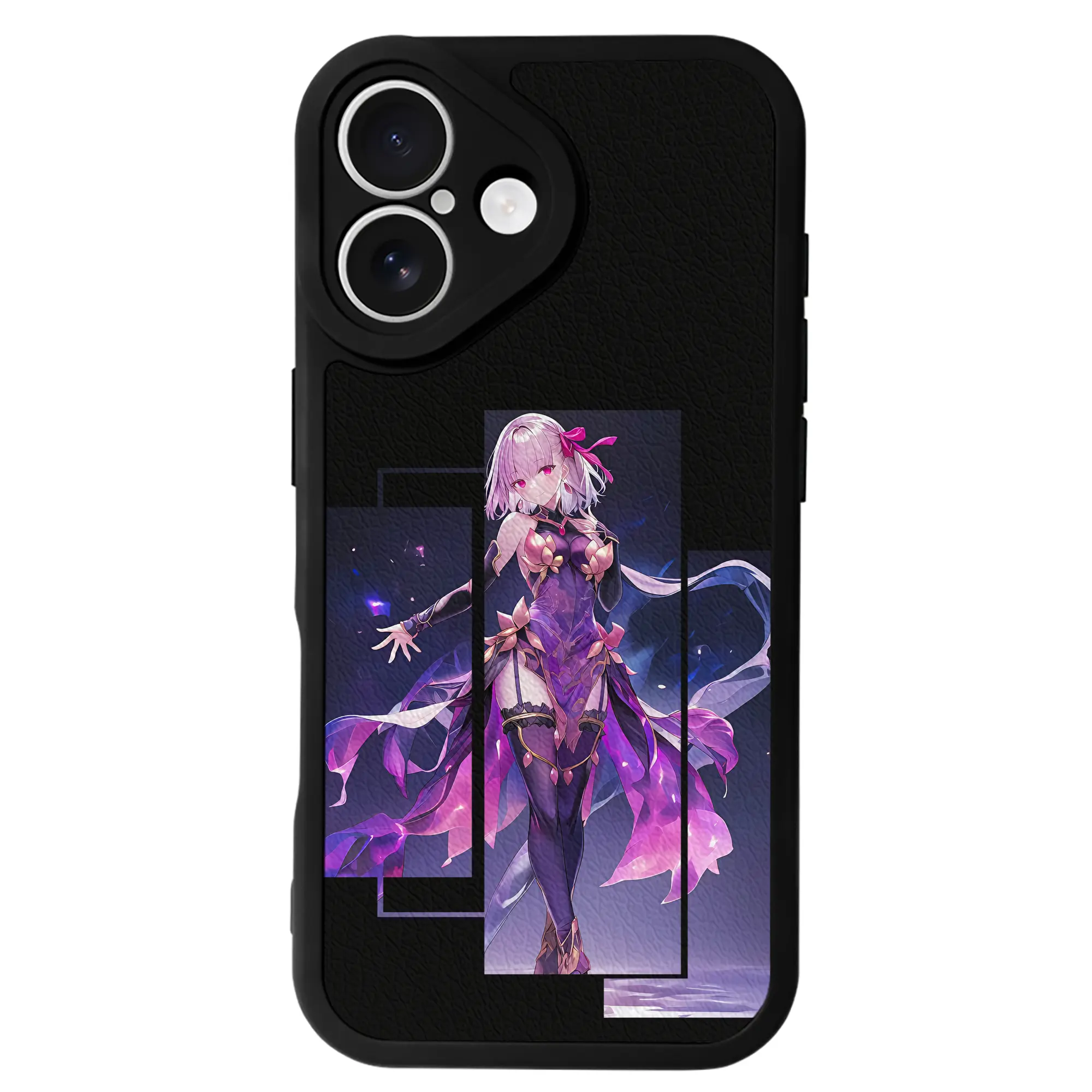 FGO グッズ,カーマ - IPhone 16シリーズ対応 ・ シリコンスマホケース ・ レザー調 ・ 高精度フィット ・ 耐衝撃 ・ ワイヤレス充電対応 ・ 精密カット
